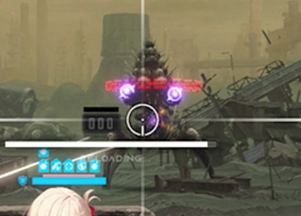 目みたいな箇所が２つ光りはじめたら、麻痺レーザー攻撃の合図になります。こちらは挑発持ちのキャラで、攻撃を引き付けると良いかと思います。